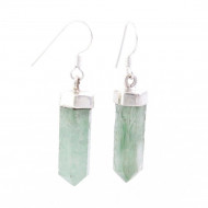 Avanturīns - sudraba auskari